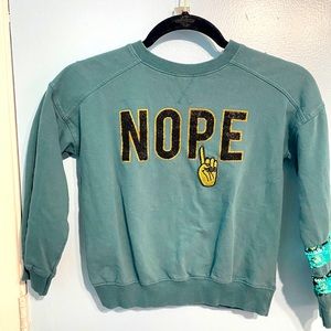 Girls Jessica Simpson☝️”NOPE” sweatshirt